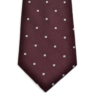 Small pattern brown silk vintage tie by Geoffrey Beene