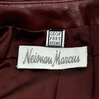 Geoffrey Beene brown leather jacket bought at Neiman Marcus
