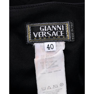 Gianni Versace 1998 Vintage Black One Shoulder Dress