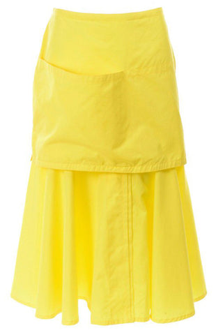 Versace yellow deadstock skirt w/ large pocket
