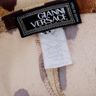 Gianni Versace Couture vintage leopard cheetah print pants Italy