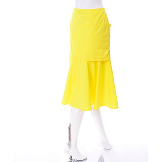 Layered yellow vintage Versace skirt
