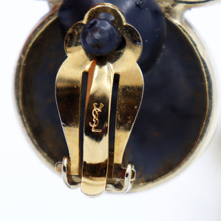 Yves Saint Laurent Gold Plated Bubble Bracelet & Earrings YSL Jewelry