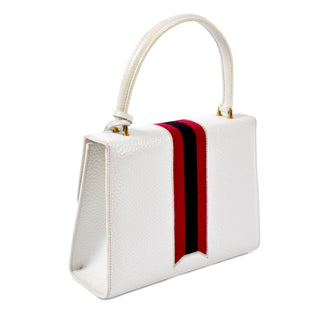 Vintage white Gucci leather handbag 1960s