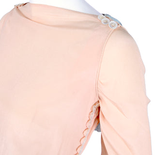 Edwardian silk pink dress