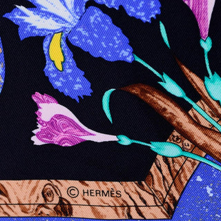 Hermes Pierres d'Orient et d'Occiden floral scarf 