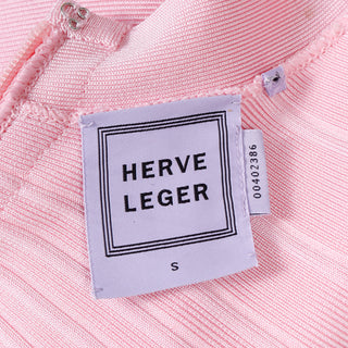 Herve Leger Long Pink Bandage Dress Size S Excellent condition
