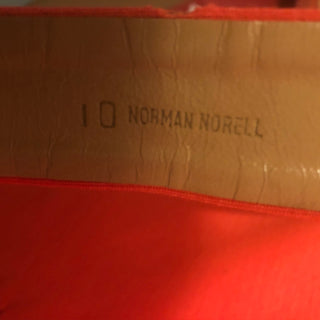 1960s Norman Norell Orange Dress w/ Knit Patch Pockets