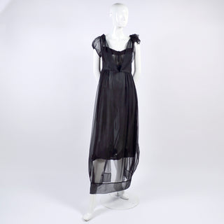 John Galliano vintage dress with asymetrical sleeves