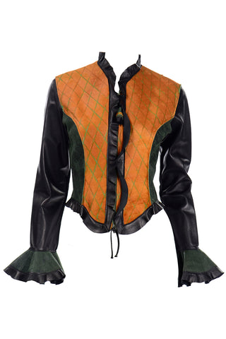 1990s Karen Groner Grownbeans Vintage Leather Jacket