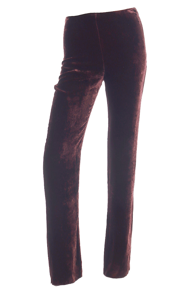 Vintage Burgundy Velvet Pants (S)
