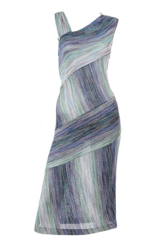 Missoni metallic stretch knit water dress