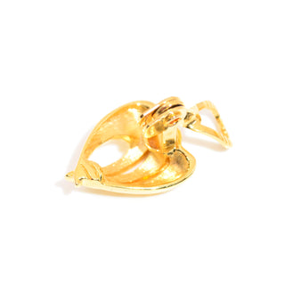 Monet Gold Tone Clip On Oval Earrings