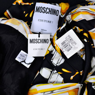 New with tags Moschino Couture Dress with Spilled Perfume 