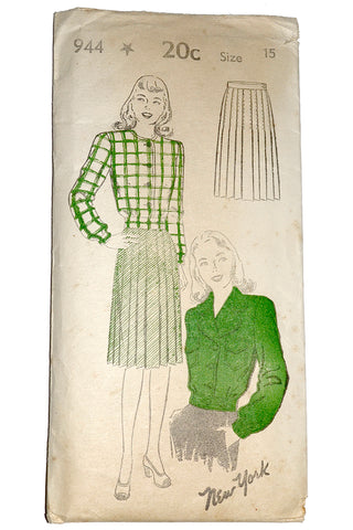 1940s New York 944 vintage sewing pattern