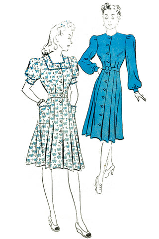 1940s New York 1580 Dress Pattern