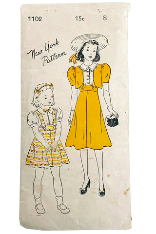  Vintage 1940s New York 1102 Bolero Sewing Pattern