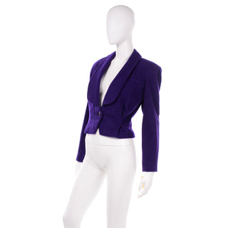 Norma Walters Deadstock Vintage purple jacket 1980s