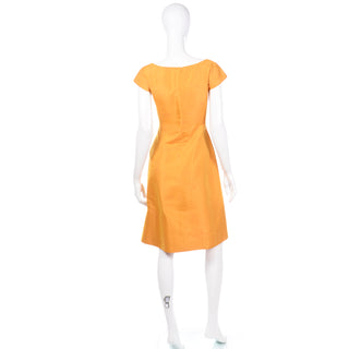 1990s Oscar de la Renta 1960s Mid Century Inspired Outfit w Sheath Dress Coat and Trousers
