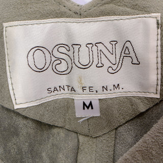 Vintage 1990s Osuna Santa Fe NM Suede Sleeveless Top Vest M