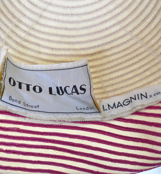 1960s Otto Lucas Vintage Hat Bond Street London - Dressing Vintage