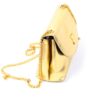 Gold Paloma Picasso Vintage X Handbag w gold link Chain Shoulder Strap & Dust Bag 