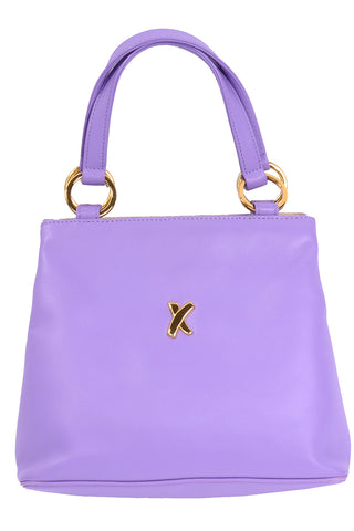 Paloma Picasso Vintage Lavender Purple Leather Handbag