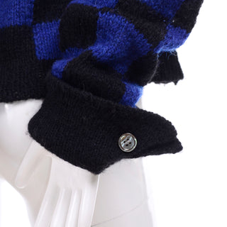 Perry Ellis Turned Up Sweater Cuffs with Button