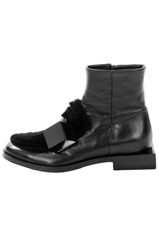 Pierre Hardy Ankle Boots w/ Faux Fur