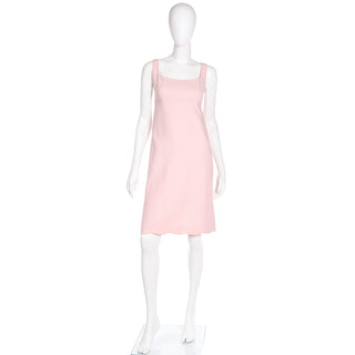 2000s Pink Ralph Lauren Empire Waist Sleeveless Dress M