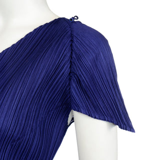 Blue Issey Miyake Pleats Please Dress & Ombre Jacket 2 pc outfit rare