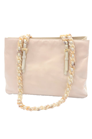 Cream Nylon Prada Bag