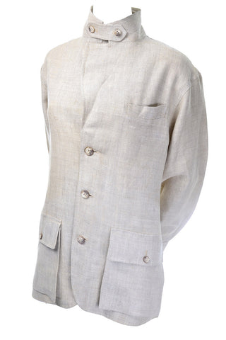 Ralph Lauren Linen Safari Style Jacket Vintage