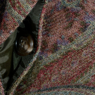 Ralph Lauren Paisley Lambswool wool coat button front