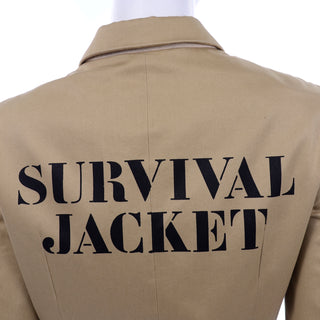 Franco Moschino 1991 Runway Survival Jacket Vintage Moschino Couture