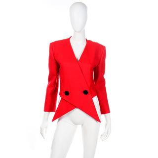 Rare Vintage Pierre Cardin Red Avant Garde Jacket