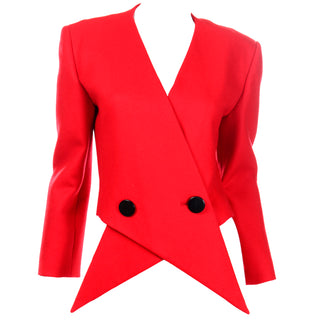 Vintage Pierre Cardin Red Avant Garde Jacket Very unique