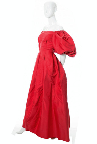 Rare vintage dress Rosalie MaCrini vintage red evening gown - Dressing Vintage