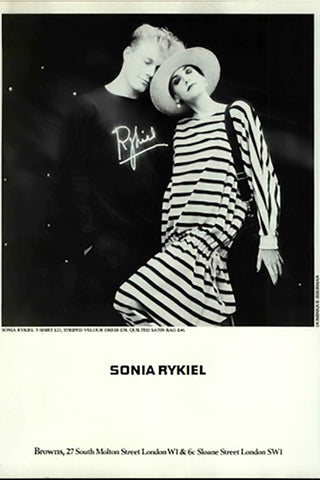 Sonia Rykiel April 1984 Vogue Ad - Rykiel Sweatshirt