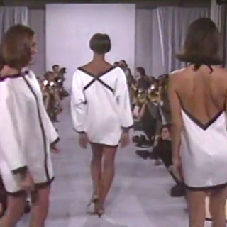 Back of Isaac Mizrahi dress on runway 1990
