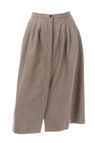 Ferragamo Vintage Wool Midi Skirt
