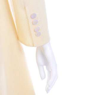 Vintage Salvatore Ferragamo Italy Silk Wool Blend Jacket and Skirt Suit