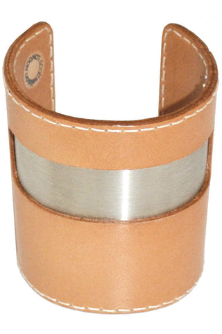 Scott Wilson London vintage leather bracelet cuff - Dressing Vintage