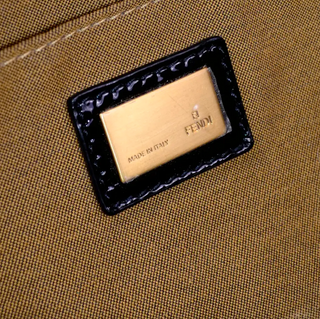 Fendi Black Patent Leather Handbag W Dust Bag Original Tag & Authenticity Card