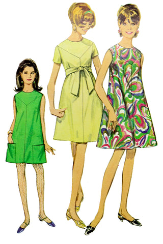 1960s Simplicity 7436 Vintage Dress Pattern