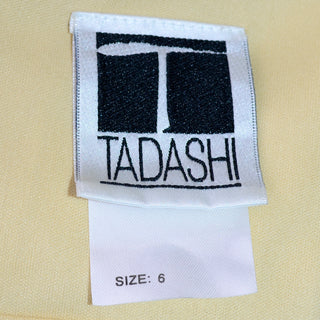 Tadashi Shoji Vintage Cream Silk Ruched Bodycon Dress