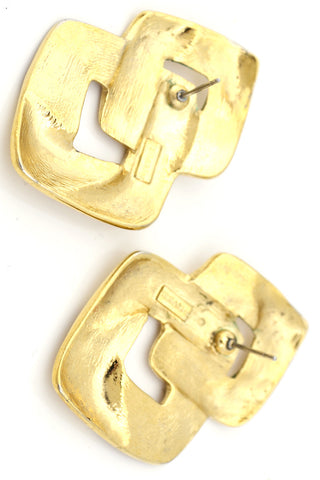 Vintage Trifari gold oversized earrings