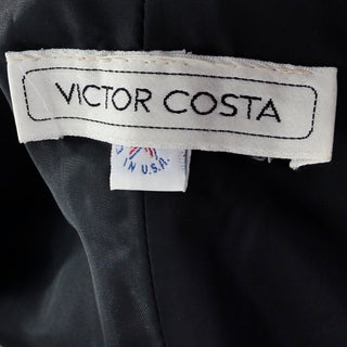 1980s Victor Costa Flare Skirt Dress