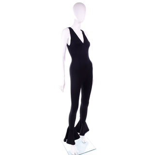 SS 1993 Gianni Versace black stretch jumpsuit