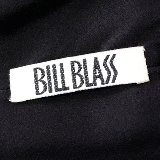 Vintage Bill Blass Tulle Sequin Strapless Dress 80s 90s 